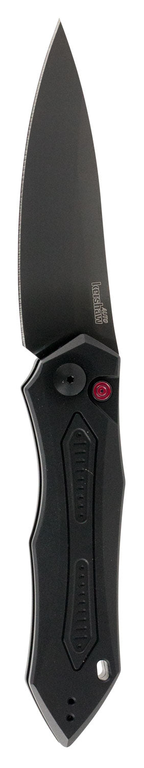 Kershaw Launch 6 Auto Folding Knife 3.75" CPM 154 Black DLC Drop Point Blade Black Aluminum Handle & Reversible Clip
