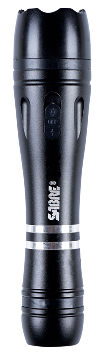Sabre S3000SF Personal Defense Stun Gun 2.51 uC 130-Lumen Flashlight Black