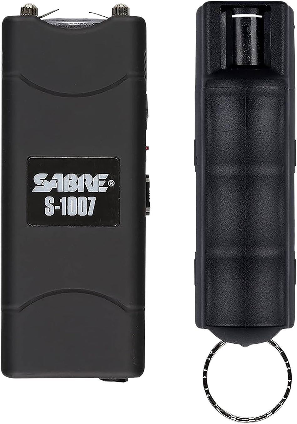 Sabre Multi-Range Protection Pack Black Plastic Stun Gun and Pepper Spray Set