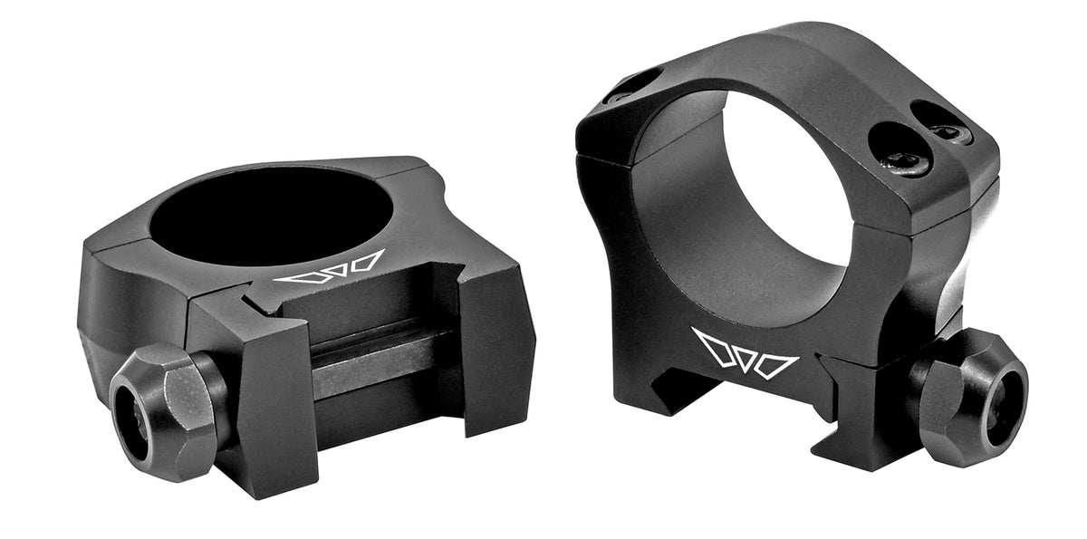 Warne 7241M Mountain Tech 35mm Medium 0 MOA Scope Rings Matte Black