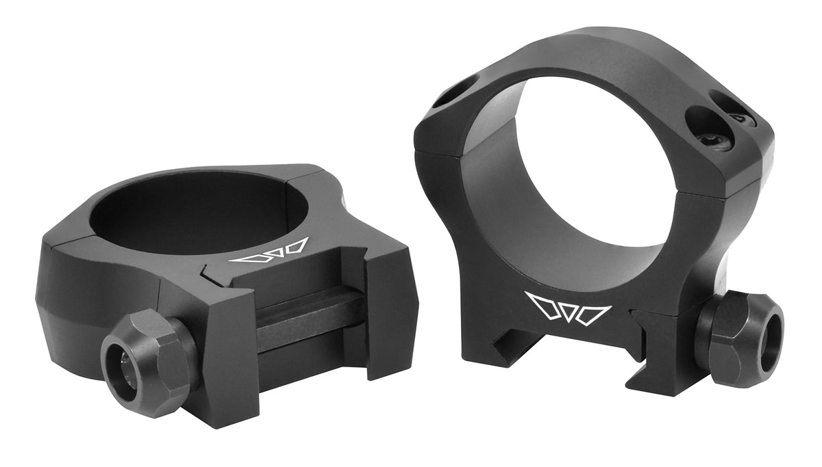 Warne 7213M Mountain Tech 30mm Low 0 MOA Scope Rings Matte Black