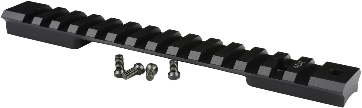 Warne Mountain Tech Tactical Scope Base Winchester Model 70/Marlin XL-7 Long Action 0 MOA Black