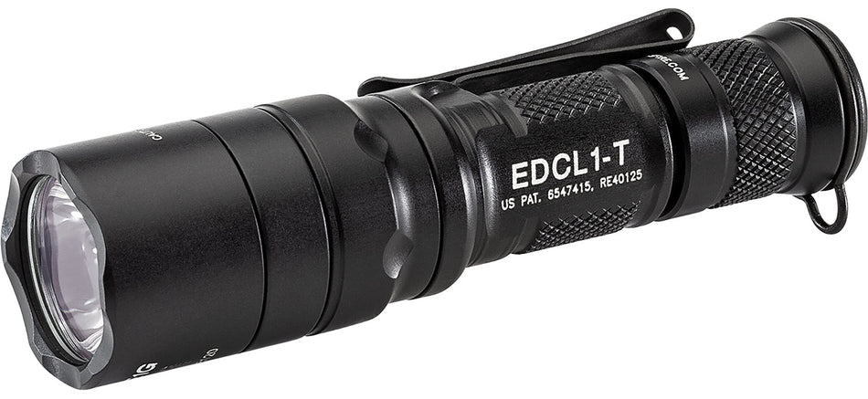 SureFire EDCL1T Black Anodized 500 Lumen Everyday Carry Tactical Light White LED