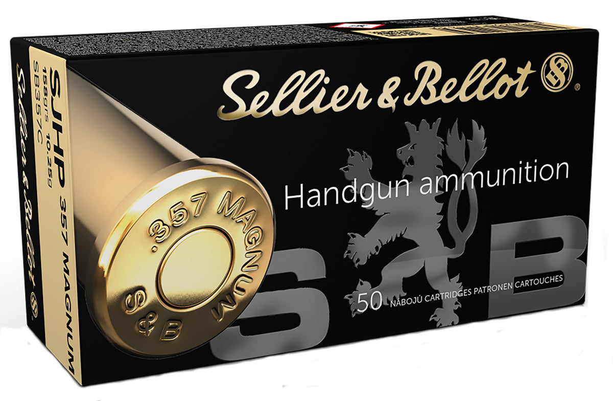 Sellier and Bellot Handgun .357 Magnum 158 grain Semi Jacketed Hollow Point ammunition
