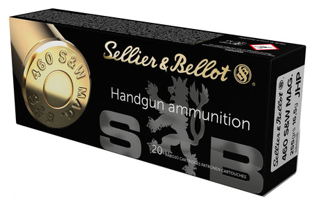 Sellier and Bellot Handgun .460 S&W Mag 255 grain Jacketed Hollow Point ammunition