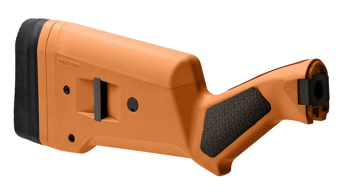 Magpul SGA Fixed Stock MAG460 Orange Synthetic Remington 870 12 Gauge Shotgun