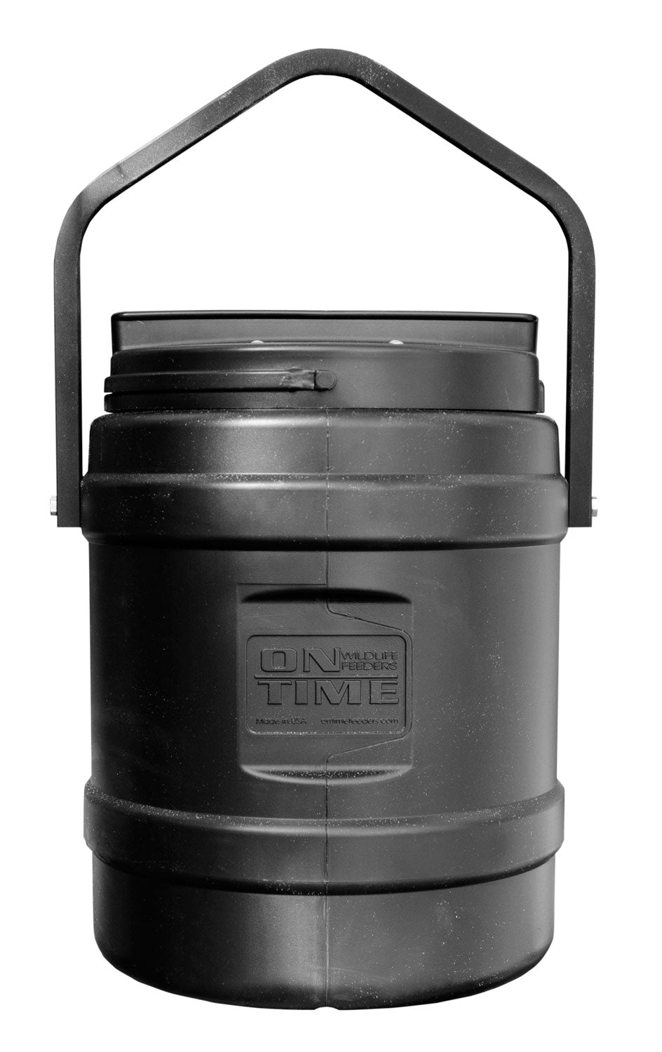 On Time 73000 Hanging Rice Bran Feeder, 10 Gallon, Frequency Vibration Anti-Clog, 1-30 Sec Duration