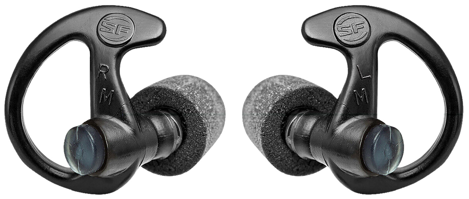 SureFire Sonic Defenders Ultra Max EP10BKMPR Full Block Foam Earplugs 30 dB Medium Black Adult Pair