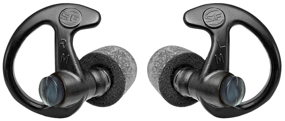 SureFire Sonic Defenders Ultra Max EP10BKMPR Full Block Foam Earplugs 30 dB Medium Black Adult Pair