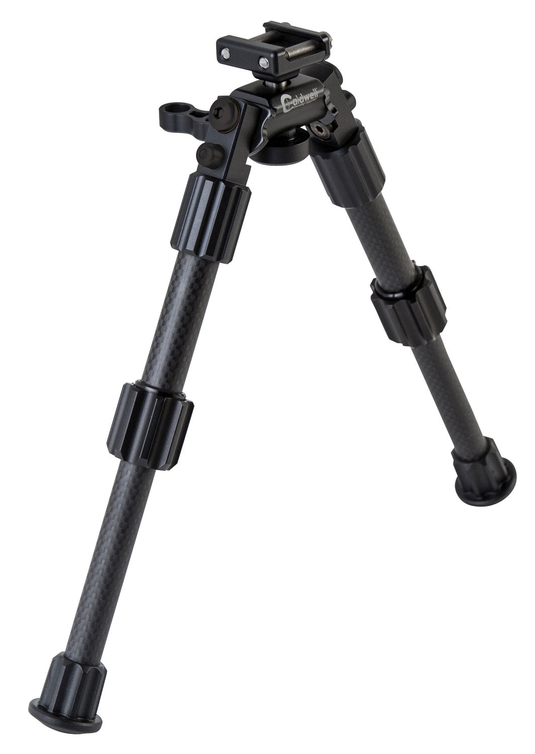 Caldwell Accumax Premium Tactical Bipod Picatinny Rail Mount 6-9" Carbon Fiber Black