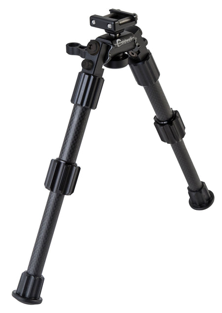 Caldwell Accumax Premium Tactical Bipod Picatinny Rail Mount 6-9" Carbon Fiber Black