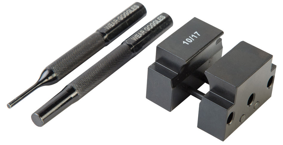Wheeler A2 Gas Block Taper Pin Removal Tool Set, Black Steel, Universal