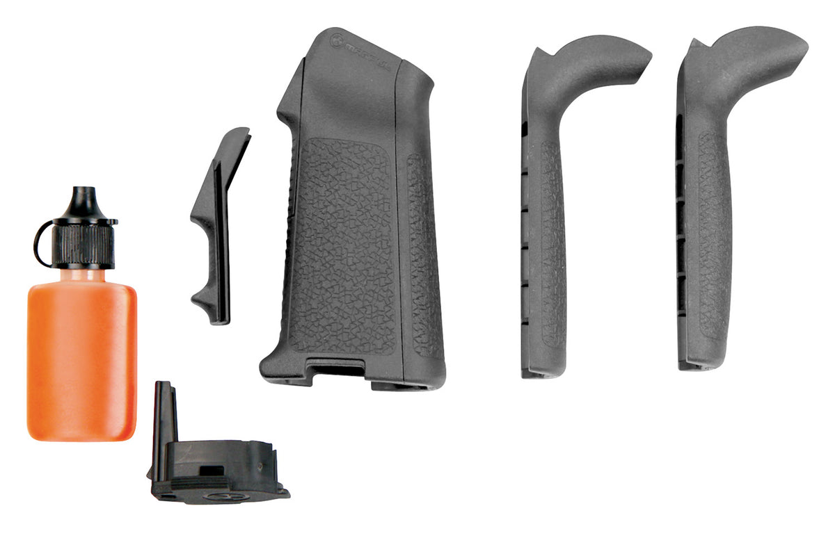 Magpul MAG520-GRY MIAD Gen 1.1 Aggressive Textured Grip Kit Gray Polymer for AR-15