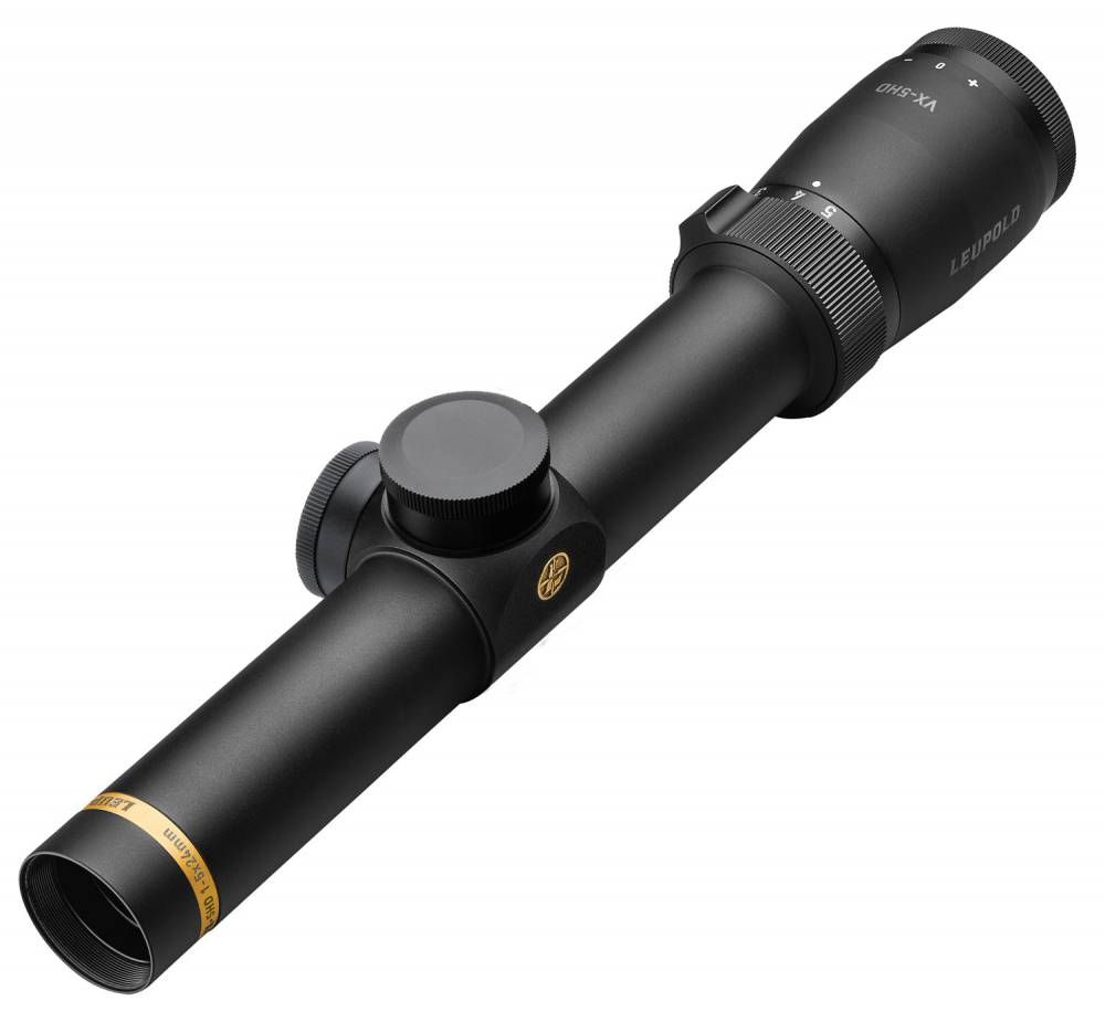 Leupold 171384 VX-5HD 1-5x 24mm Black Matte 30mm Tube Duplex SFP Scope