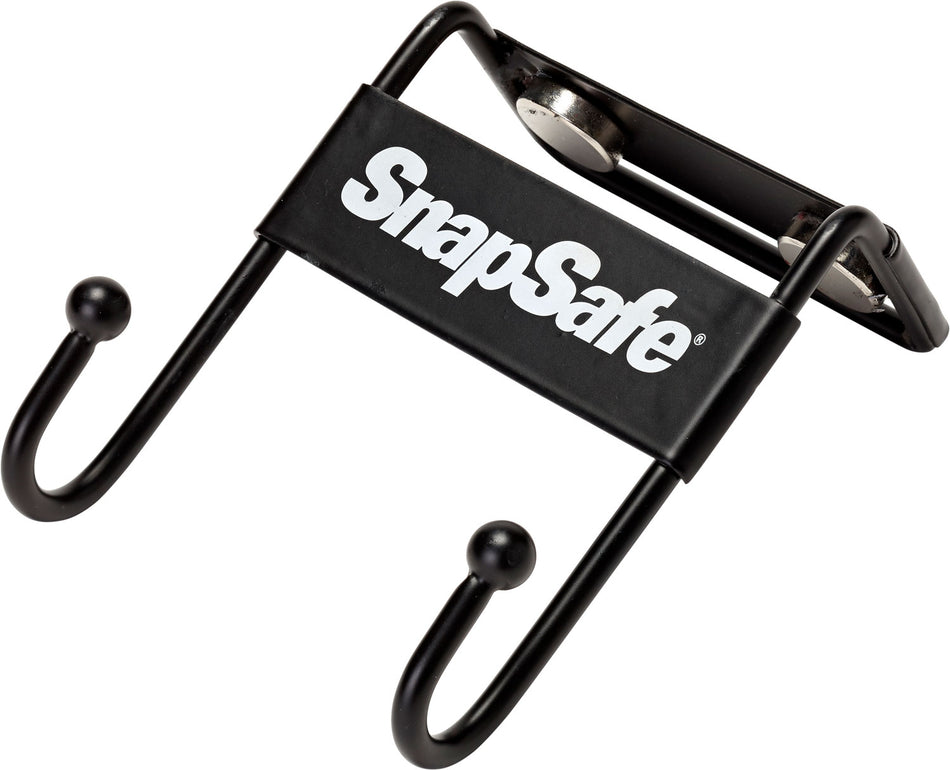 SnapSafe Magnetic Two-Prong Safe Hook Black Steel 15 lb Hold