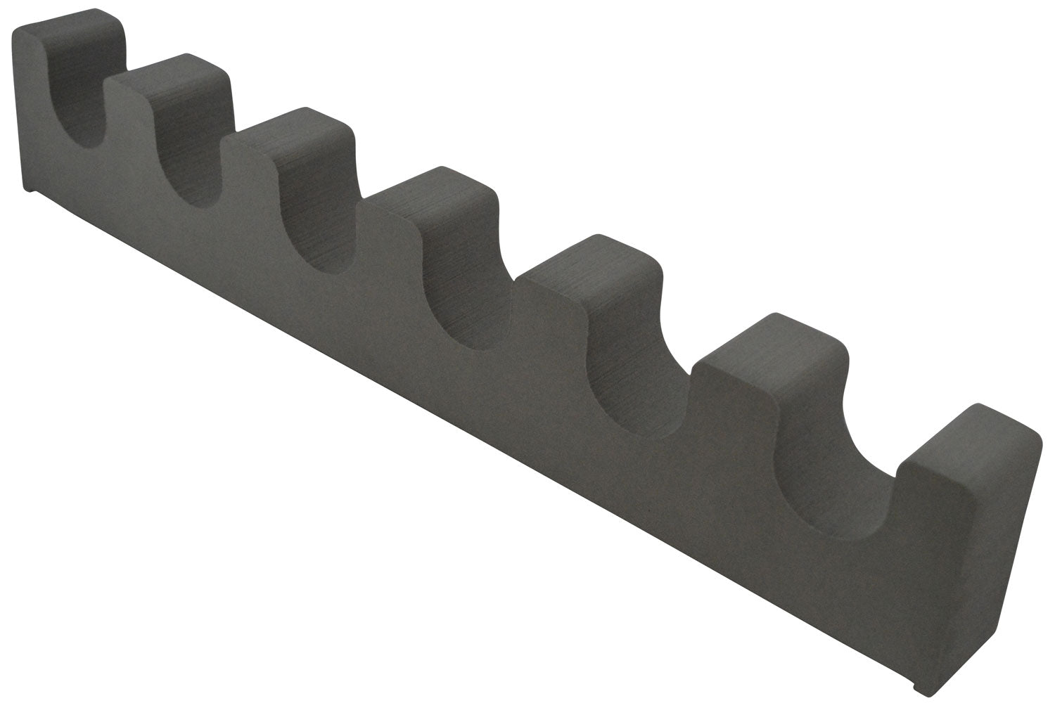 BenchMaster 6-Rifle WeaponRack Cushioned Gun Rest, Black Foam with Magnetic Strip, BMWEBR6