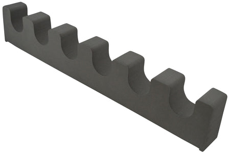 BenchMaster 6-Rifle WeaponRack Cushioned Gun Rest, Black Foam with Magnetic Strip, BMWEBR6