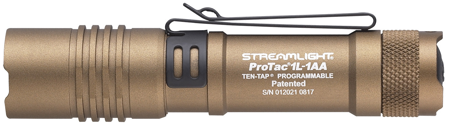 Streamlight ProTac 1L-1AA Coyote 88073 Compact Tactical EDC Flashlight 350 Lumens White C4 LED