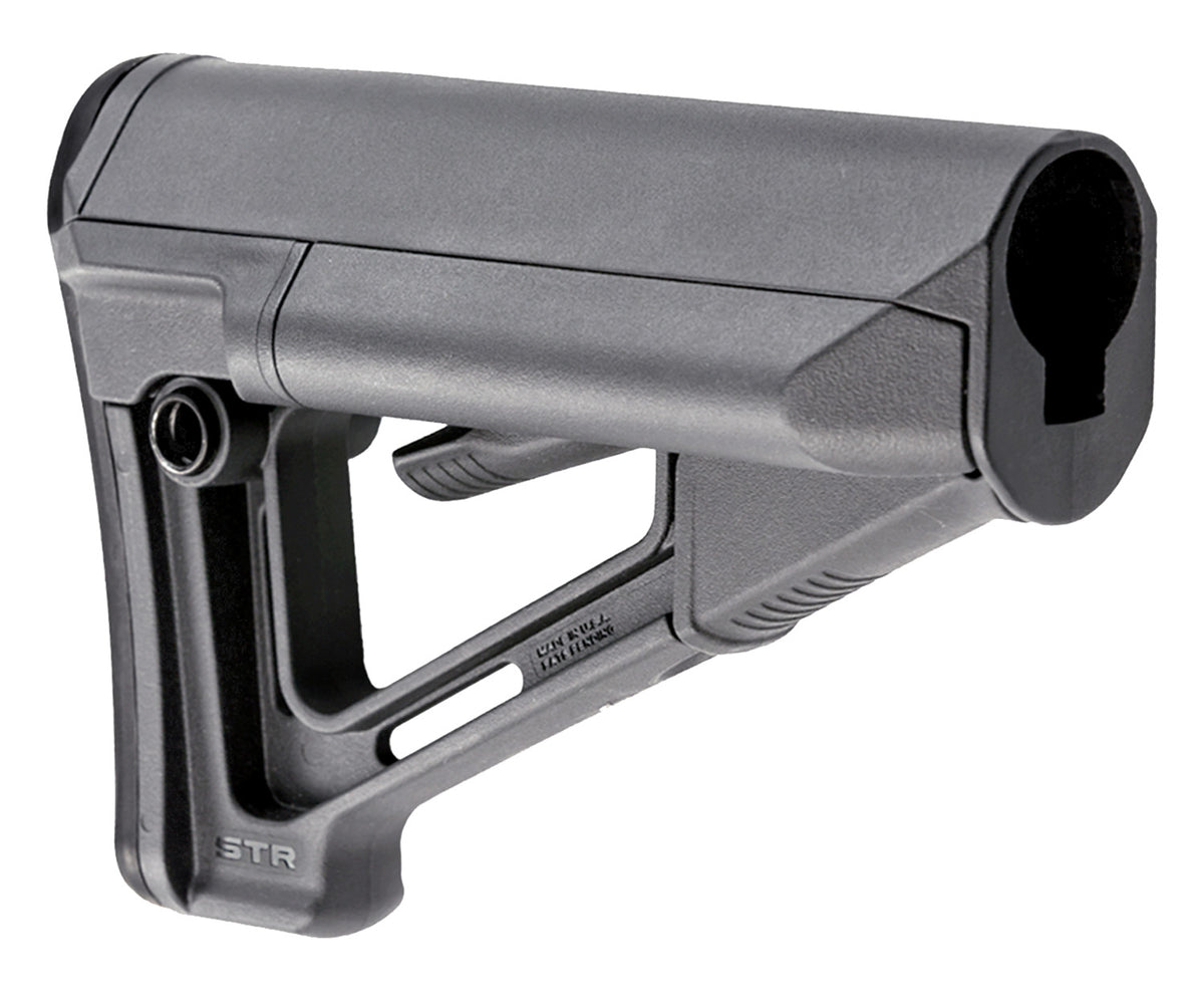 Magpul MOE STR Gray Synthetic Carbine Stock with Battery Tubes for AR-15/M4 Mil-Spec Tube (MAG470-GRY)