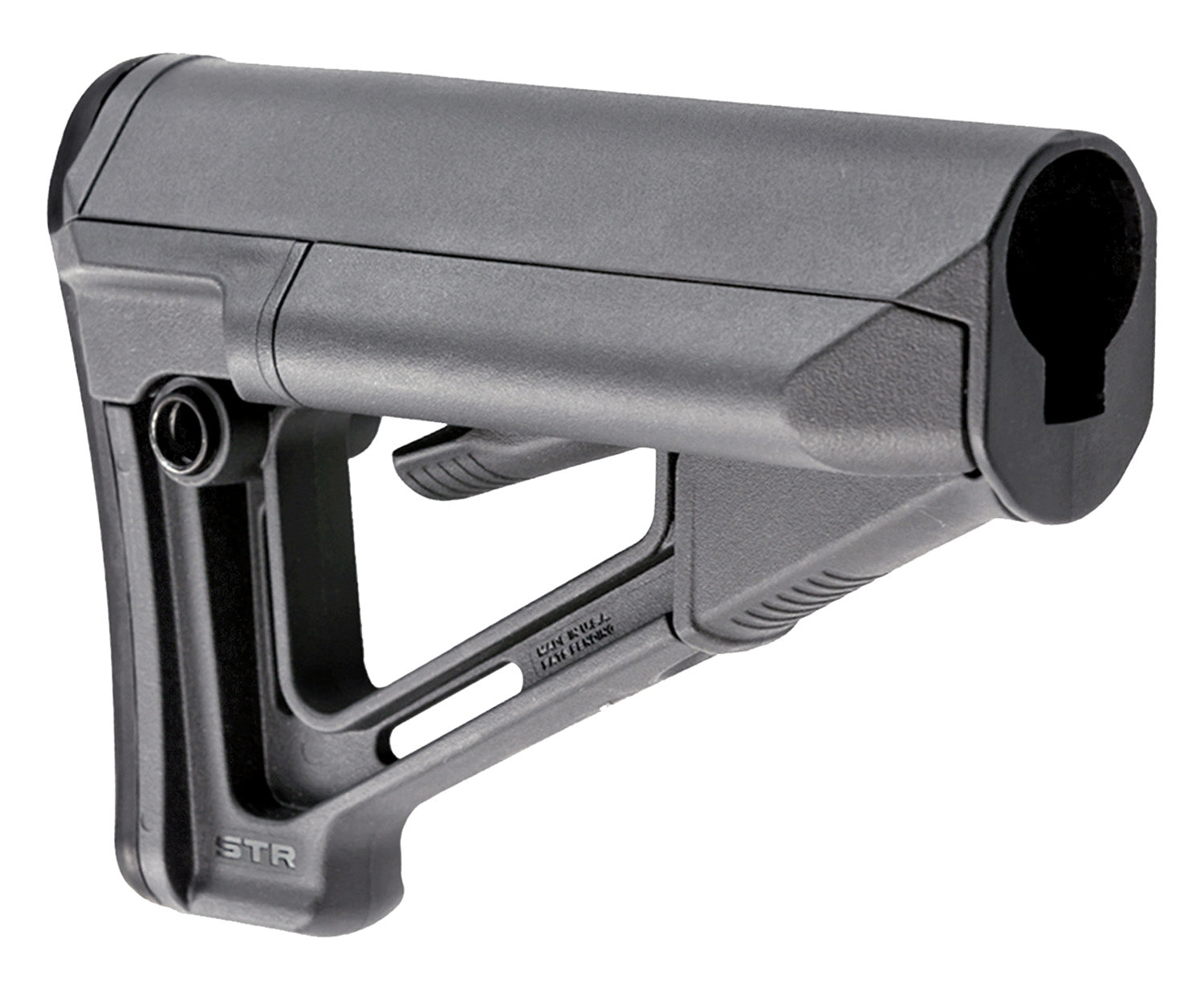 Magpul MOE STR Gray Synthetic Carbine Stock with Battery Tubes for AR-15/M4 Mil-Spec Tube (MAG470-GRY)
