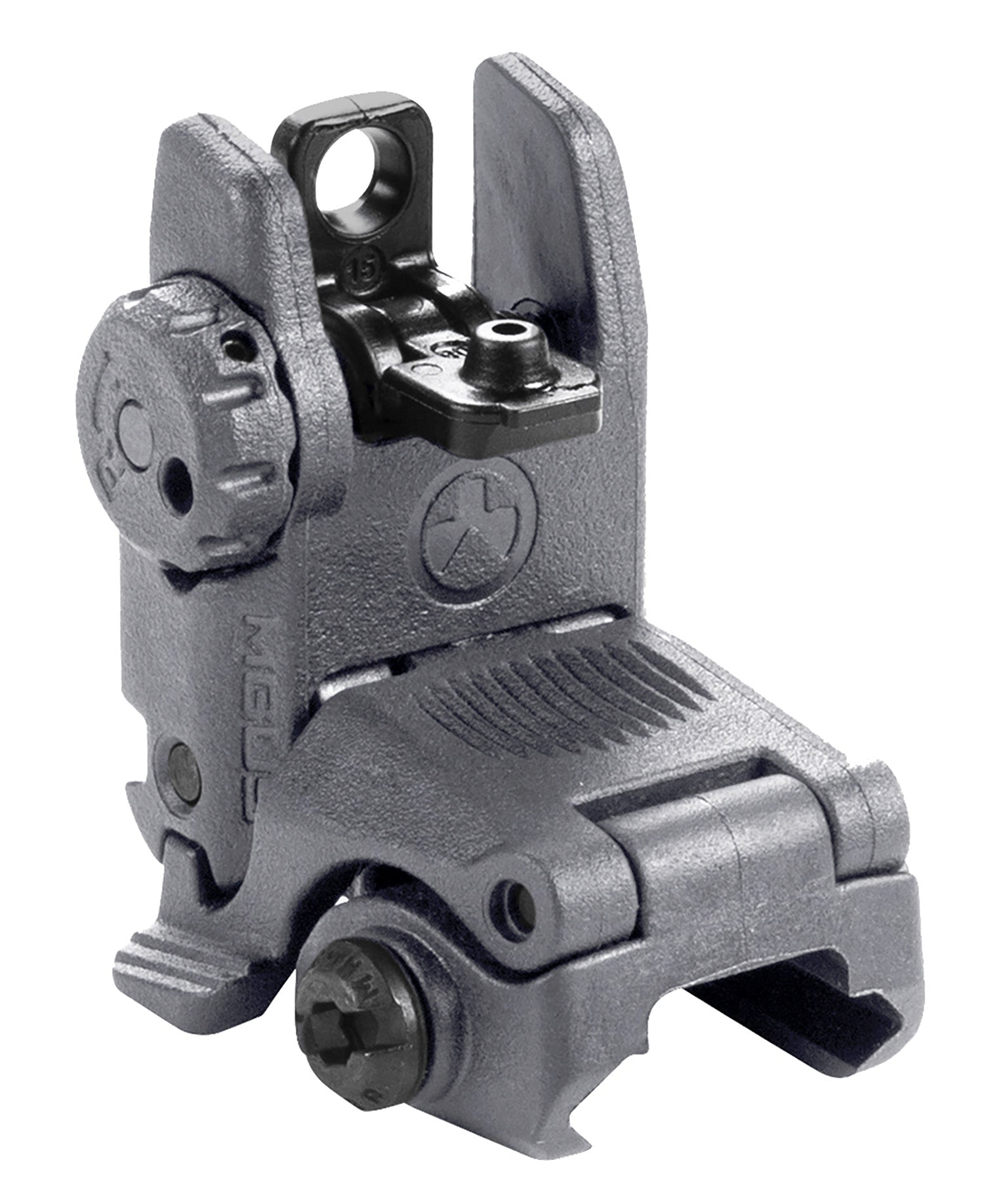 Magpul MBUS Rear Sight Stealth Gray Polymer Flip-Up AR-15/M16 MAG248-GRY