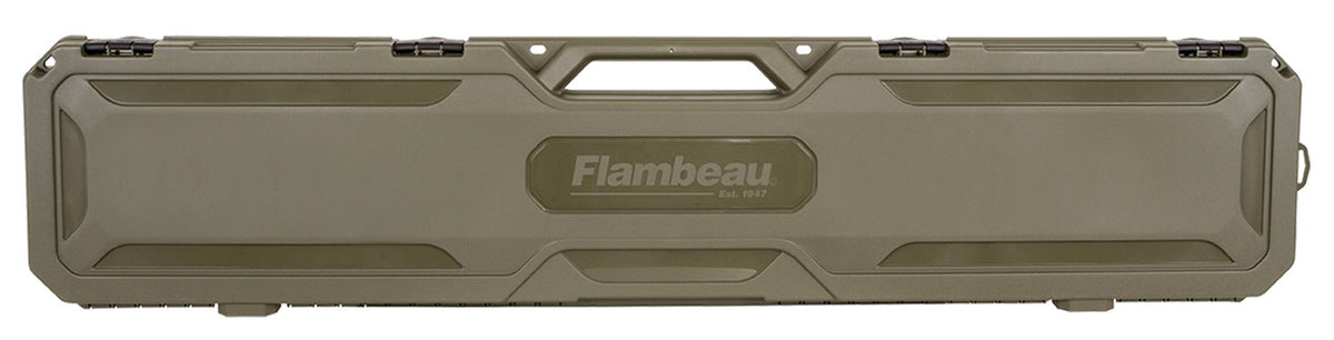 Flambeau 6464FC Field Olive Hard Polymer Rifle/Shotgun Case 49.75" Interior