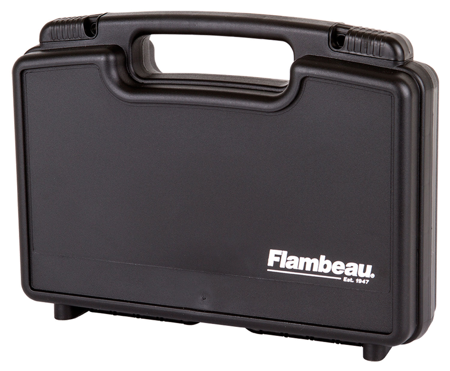 Flambeau 6450SC Black Hard Polymer Pistol Case 13.375" with Sliding Latches USA Made