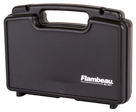 Flambeau 6450SC Black Hard Polymer Pistol Case 13.375" with Sliding Latches USA Made