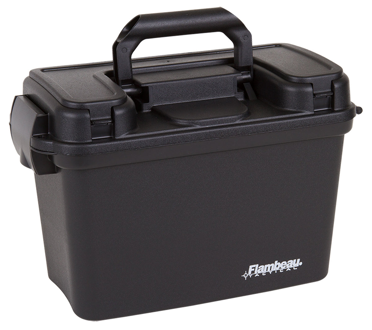 Flambeau 6430SD Durable Polymer Dry Box Black with Removable Tray and Carry Handle