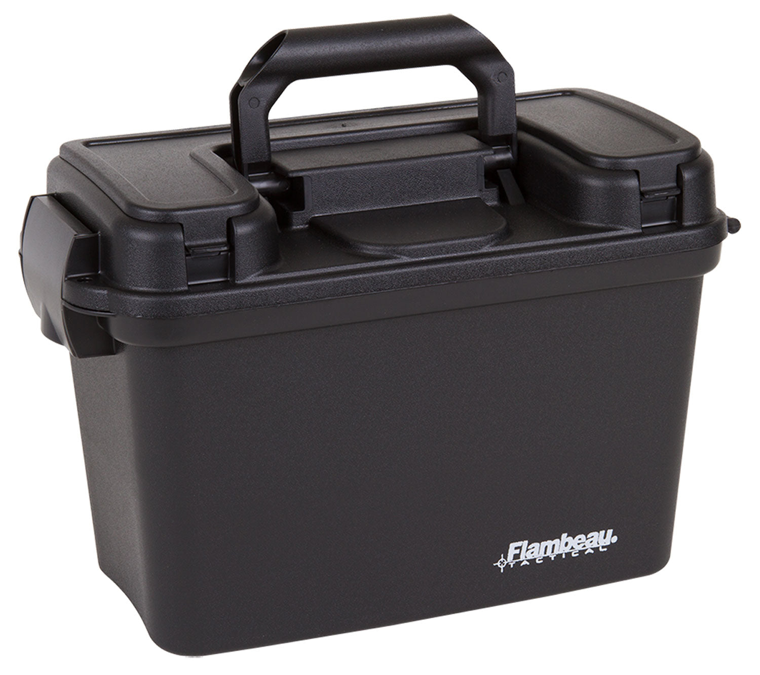 Flambeau 6430SD Durable Polymer Dry Box Black with Removable Tray and Carry Handle