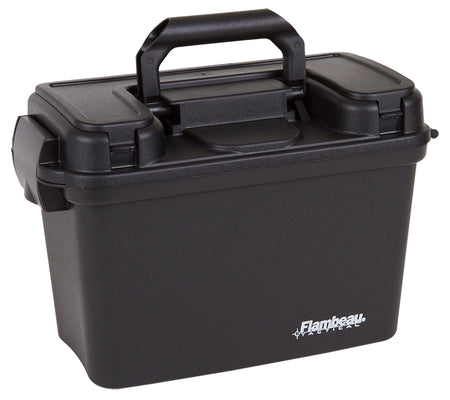 Flambeau 6430SD Durable Polymer Dry Box Black with Removable Tray and Carry Handle