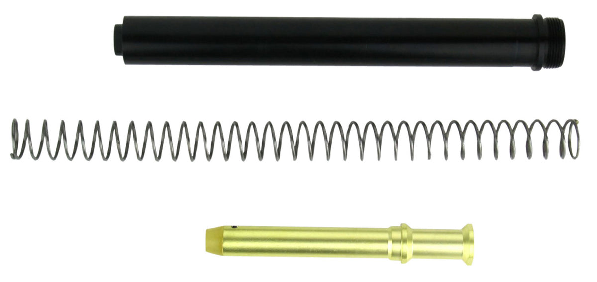 TacFire Black Aluminum A2 Mil-Spec Buffer Tube Kit for AR-15 Rifle Platform