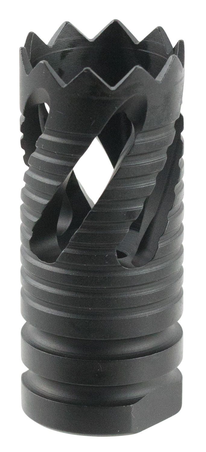 TacFire MZ1021 5.56 NATO AR-15 Thread Crown Muzzle Brake Steel Black Oxide 1/2-28 tpi
