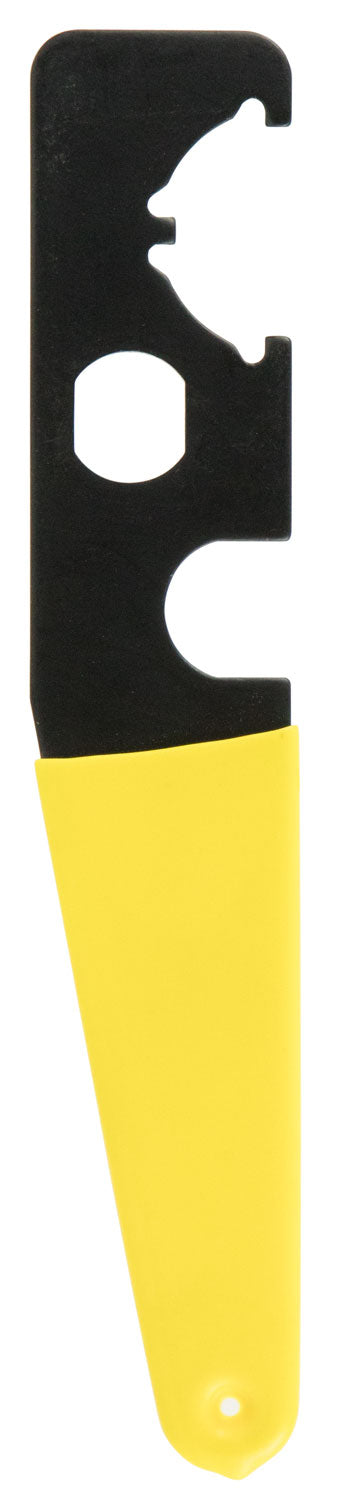 TacFire AR-15 Armorer Stock Tube Wrench TL006 Black/Yellow Steel Tool Rubber Handle A4 Stock Installation