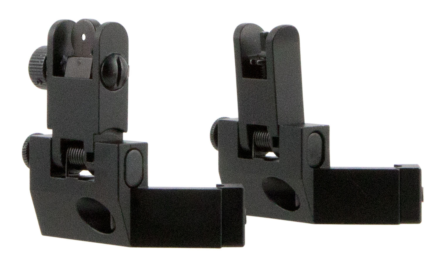 TacFire 45 Degree Flip Up Iron Sights Spring Loaded Black Anodized AR-Platform