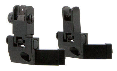 TacFire 45 Degree Flip Up Iron Sights Spring Loaded Black Anodized AR-Platform