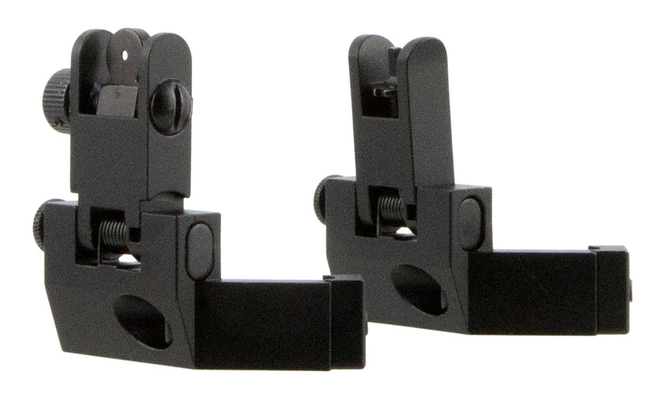 TacFire 45 Degree Flip Up Iron Sights Spring Loaded Black Anodized AR-Platform