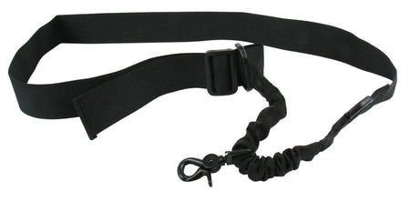 TacFire SL001B Adjustable Black Single Point Bungee Sling 20"-30" Nylon Rifle Shotgun