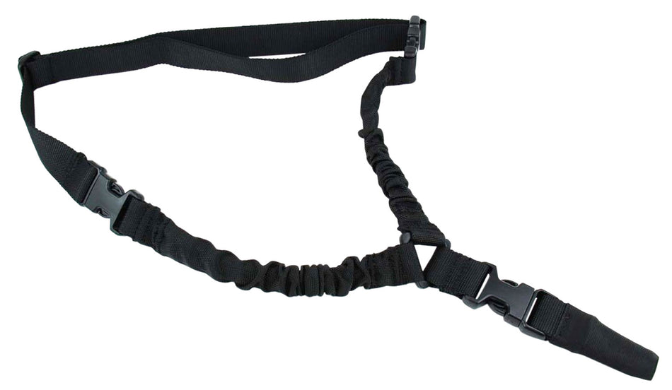TacFire SL002B One-Point Bungee Rifle Sling Black Nylon Fully Adjustable 30"-40"