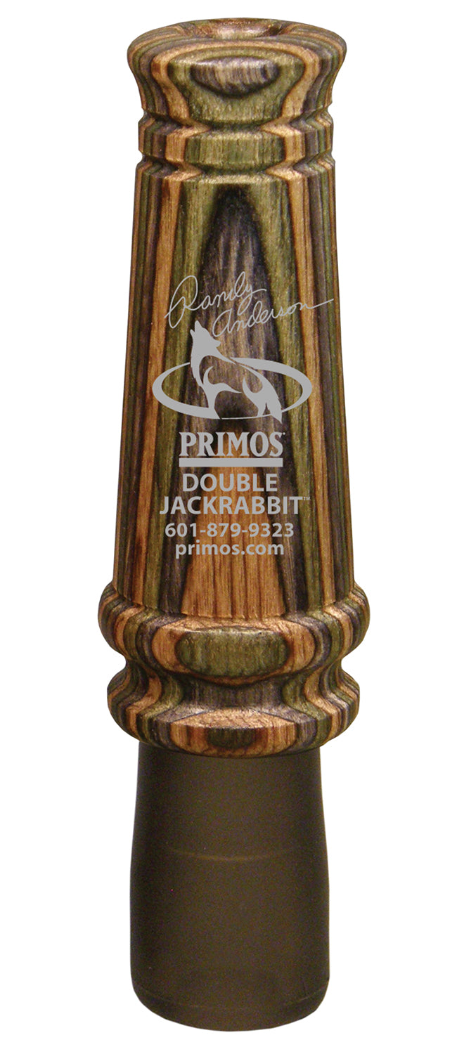 Primos Randy Anderson Double Jackrabbit Open Reed Predator Call - Laminated Wood