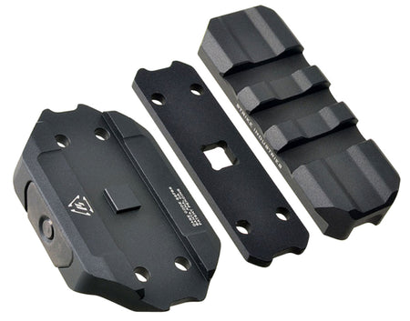 Strike Industries R.E.X. Low Profile Optic Riser REXRISERBK Black Anodized Picatinny 3-Slot