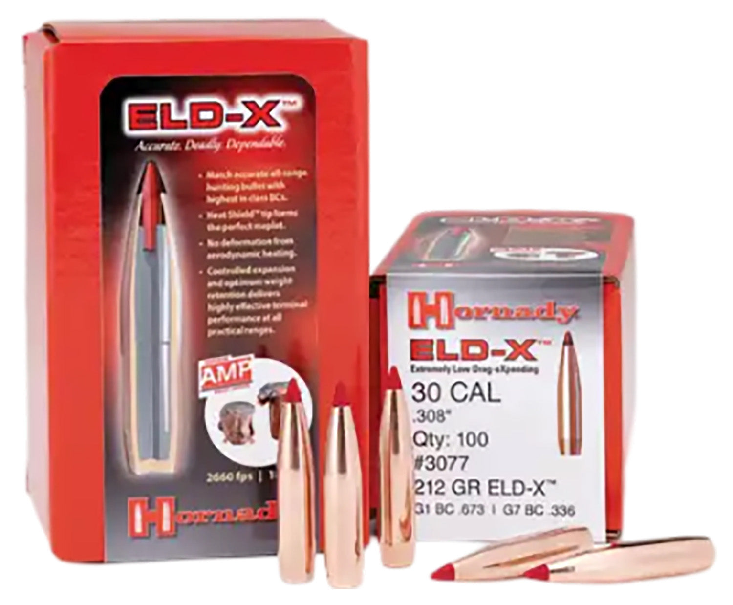 Hornady ELD-X 7mm .284 175gr Extremely Low Drag Expanding Hunting Bullets 100/Box