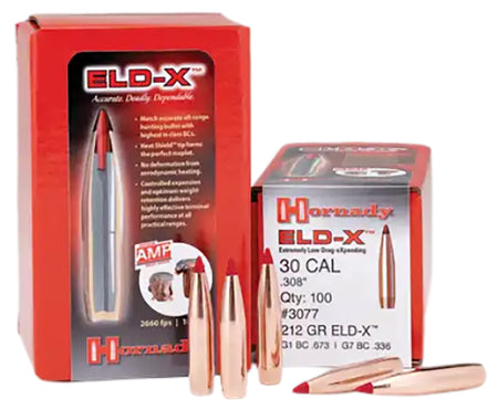 Hornady ELD-X 7mm .284 175gr Extremely Low Drag Expanding Hunting Bullets 100/Box