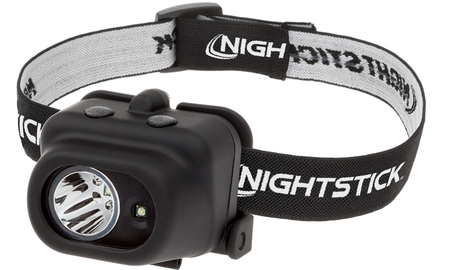Nightstick NSP4608B Multi-Function Dual-Light Headlamp Black 158 Meter Beam White LED
