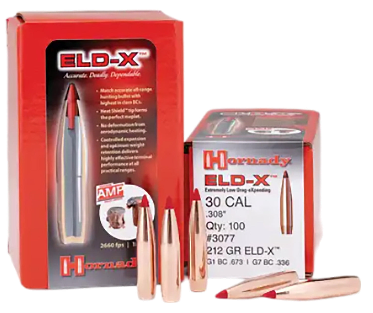 Hornady ELD-X 30 Cal .308 178gr Extremely Low Drag Expanding Bullets 100/Box