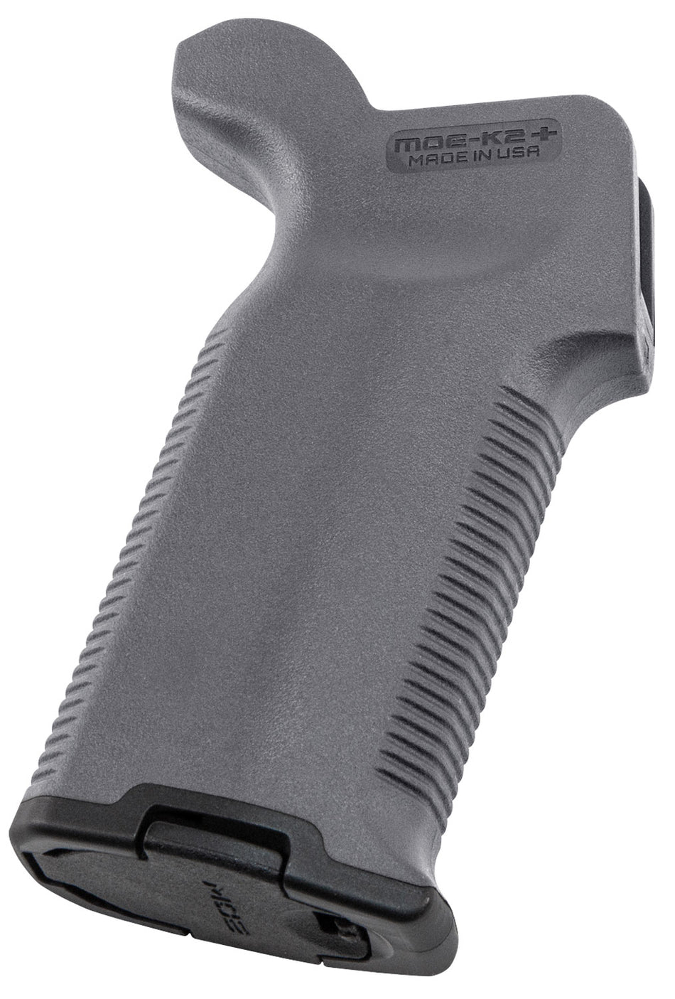 Magpul MAG532-GRY MOE-K2+ AR-15/AR-10 Grip, Gray Polymer with Wrap-Around Rubber Overmolding