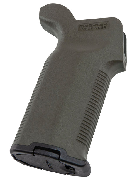 Magpul MAG532-ODG MOE-K2+ AR-15/AR-10 Grip, OD Green Polymer with Wrap-Around Rubber Overmolding
