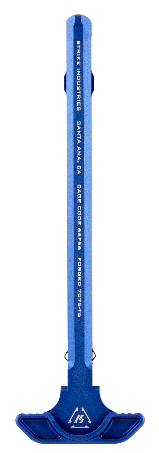 AR-15 Latchless Charging Handle Blue Anodized 7075 Aluminum by Strike Industries