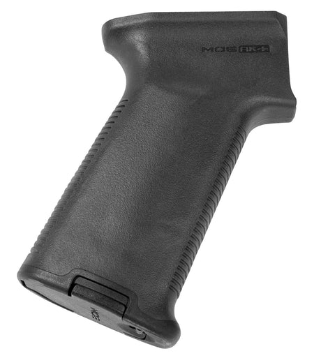 Magpul MAG537-BLK Black Polymer MOE+ Grip with Rubber Overmolding, Fits AK-47 and AK-74