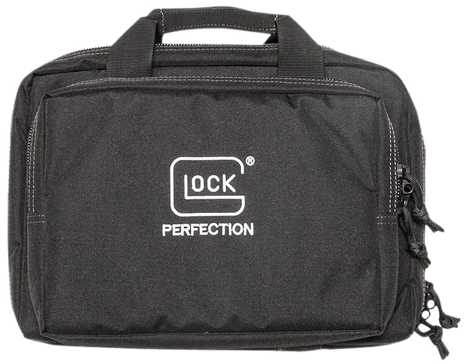 Glock AP60300 Black Double Pistol Case 12.5"x9.5"x4.5" Dual Padded Compartments 3 Zippered Compartments